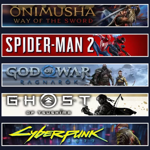 Onimusha +Spider 2+RAGN. +Tsushima+Cyber